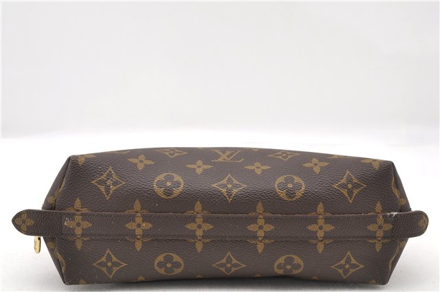 LOUIS VUITTON Monogram Trousse Demi Ronde 23 Cosmetic Pouch M47520 LV Junk 4553C