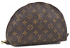 LOUIS VUITTON Monogram Trousse Demi Ronde 23 Cosmetic Pouch M47520 LV Junk 4553C