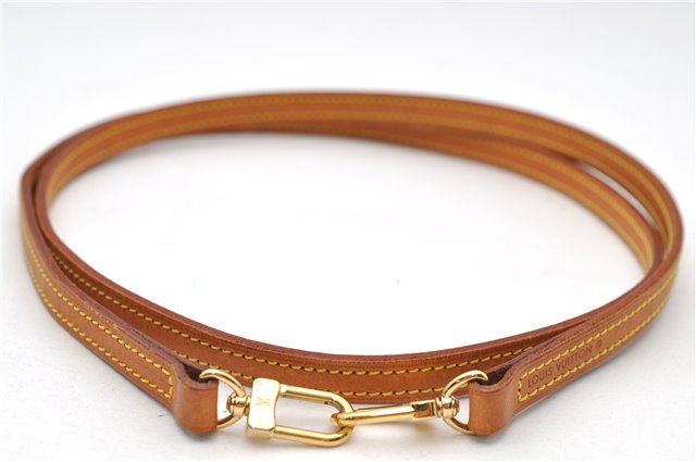 Authentic Louis Vuitton Leather Shoulder Strap Beige 47.2