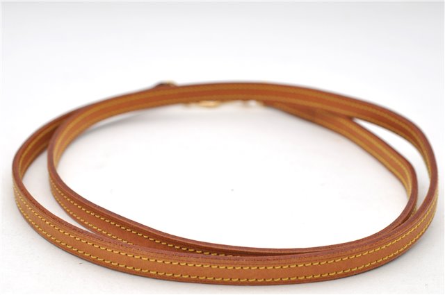 Authentic Louis Vuitton Leather Shoulder Strap Beige 47.2