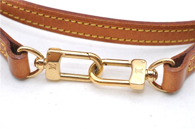 Authentic Louis Vuitton Leather Shoulder Strap Beige 47.2