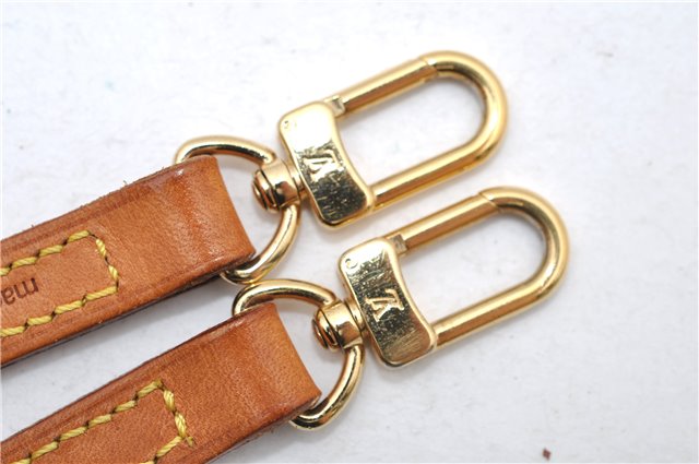 Authentic Louis Vuitton Leather Shoulder Strap Beige 47.2