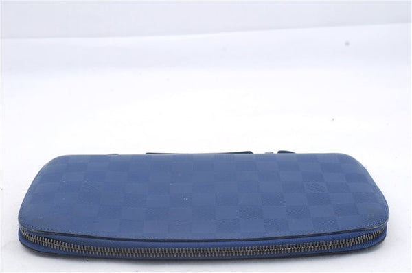 Louis Vuitton Damier Infini Organizer Atoll Travel Case Blue N41396 LV 4557D