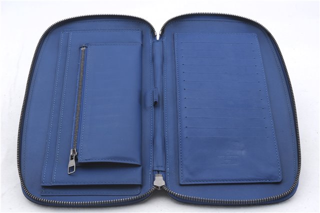 Louis Vuitton Damier Infini Organizer Atoll Travel Case Blue N41396 LV 4557D