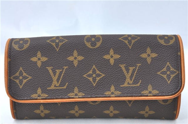 Authentic Louis Vuitton Monogram Pochette Twin PM Shoulder Bag M51854 LV 4559B