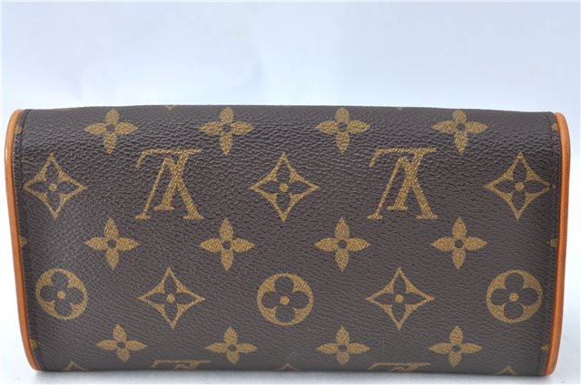 Authentic Louis Vuitton Monogram Pochette Twin PM Shoulder Bag M51854 LV 4559B