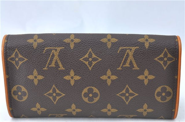 Authentic Louis Vuitton Monogram Pochette Twin PM Shoulder Bag M51854 LV 4559B