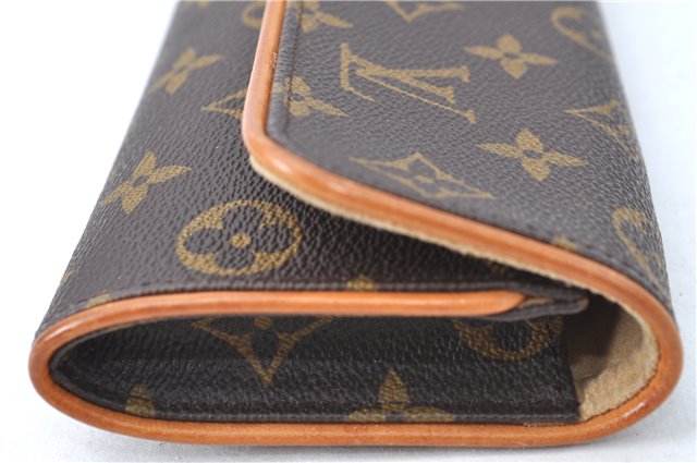 Authentic Louis Vuitton Monogram Pochette Twin PM Shoulder Bag M51854 LV 4559B
