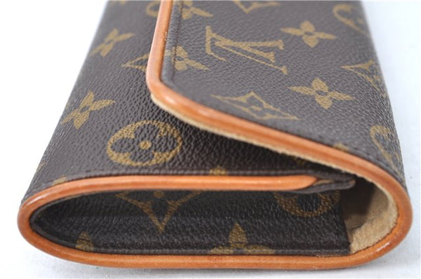 Authentic Louis Vuitton Monogram Pochette Twin PM Shoulder Bag M51854 LV 4559B