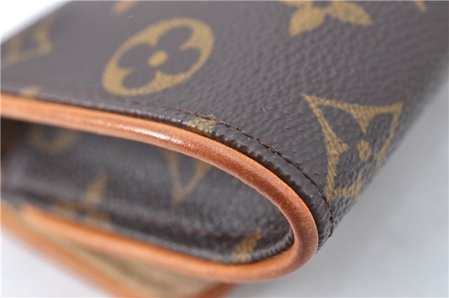 Authentic Louis Vuitton Monogram Pochette Twin PM Shoulder Bag M51854 LV 4559B