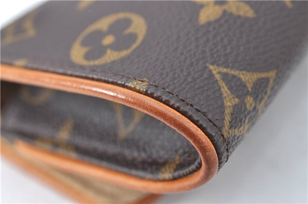 Authentic Louis Vuitton Monogram Pochette Twin PM Shoulder Bag M51854 LV 4559B