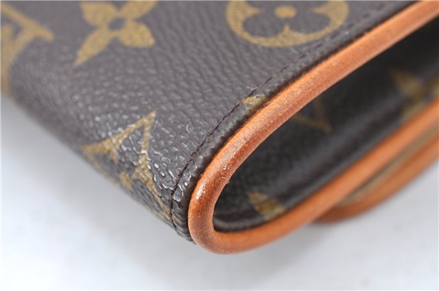 Authentic Louis Vuitton Monogram Pochette Twin PM Shoulder Bag M51854 LV 4559B