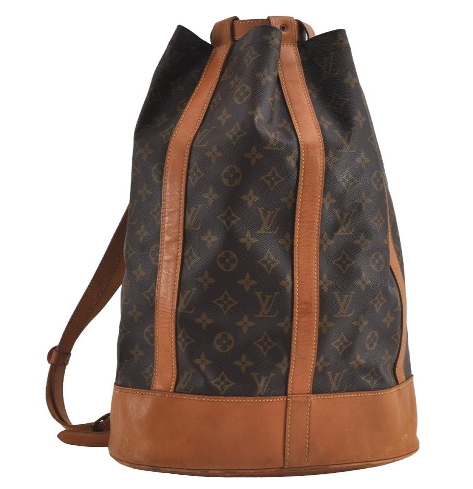 Authentic Louis Vuitton Monogram Randonnee GM Shoulder Bag M42244 LV 4559I