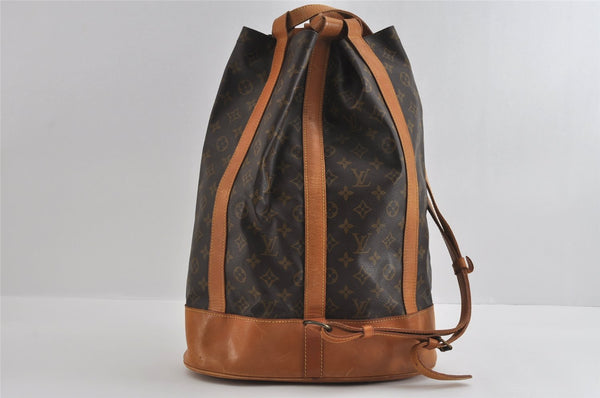 Authentic Louis Vuitton Monogram Randonnee GM Shoulder Bag M42244 LV 4559I
