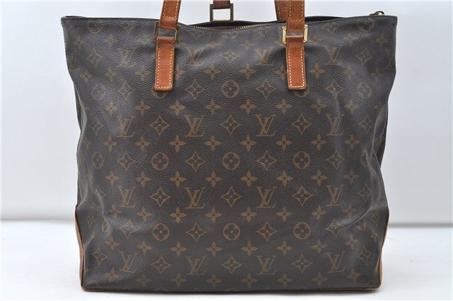 Authentic Louis Vuitton Monogram Cabas Mezzo Tote Bag M51151 LV Junk 4560D