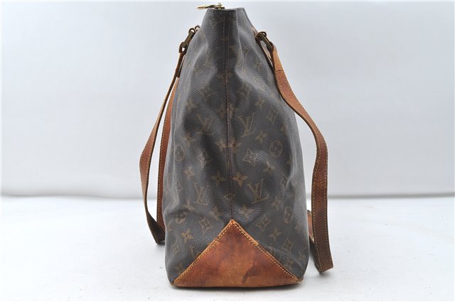 Authentic Louis Vuitton Monogram Cabas Mezzo Tote Bag M51151 LV Junk 4560D