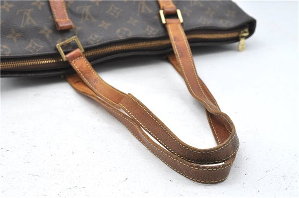 Authentic Louis Vuitton Monogram Cabas Mezzo Tote Bag M51151 LV Junk 4560D