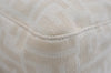 Authentic FENDI Zucca Mamma Baguette Shoulder Bag Canvas Leather Beige 4560I