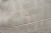 Authentic FENDI Zucca Mamma Baguette Shoulder Bag Canvas Leather Beige 4560I