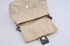 Authentic FENDI Zucca Mamma Baguette Shoulder Bag Canvas Leather Beige 4560I