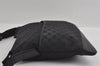 Authentic GUCCI Shoulder Cross Body Bag GG Canvas Leather 145856 Black 4561I