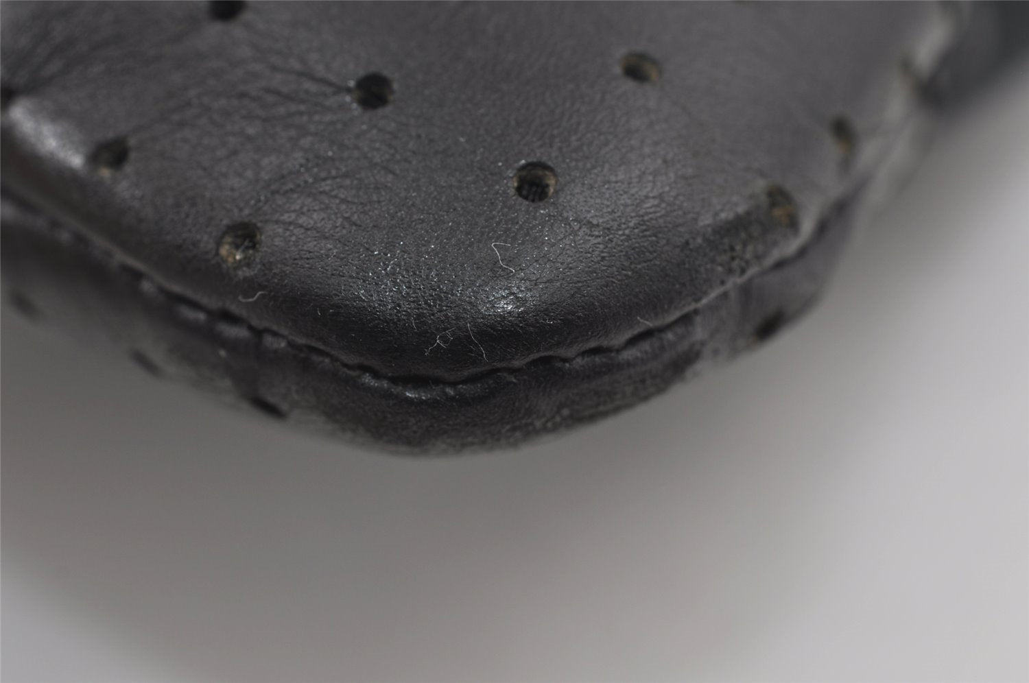 Authentic GUCCI Shoulder Cross Body Bag GG Canvas Leather 145856 Black 4561I