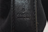 Authentic GUCCI Shoulder Cross Body Bag GG Canvas Leather 145856 Black 4561I