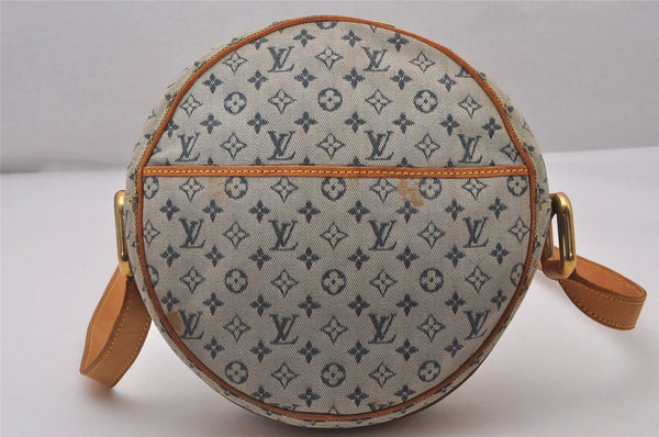 Auth Louis Vuitton Monogram Mini Jeanne GM Shoulder Cross Bag M92000 Blue 4562I