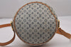 Auth Louis Vuitton Monogram Mini Jeanne GM Shoulder Cross Bag M92000 Blue 4562I