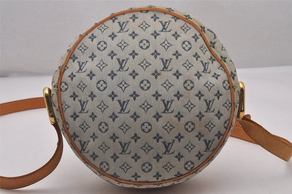 Auth Louis Vuitton Monogram Mini Jeanne GM Shoulder Cross Bag M92000 Blue 4562I