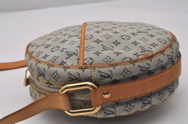 Auth Louis Vuitton Monogram Mini Jeanne GM Shoulder Cross Bag M92000 Blue 4562I