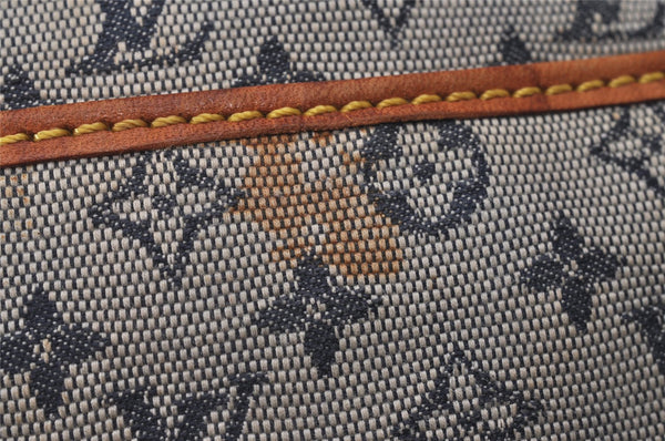 Auth Louis Vuitton Monogram Mini Jeanne GM Shoulder Cross Bag M92000 Blue 4562I