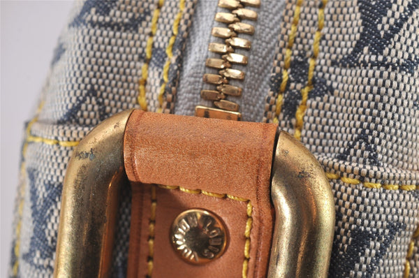 Auth Louis Vuitton Monogram Mini Jeanne GM Shoulder Cross Bag M92000 Blue 4562I