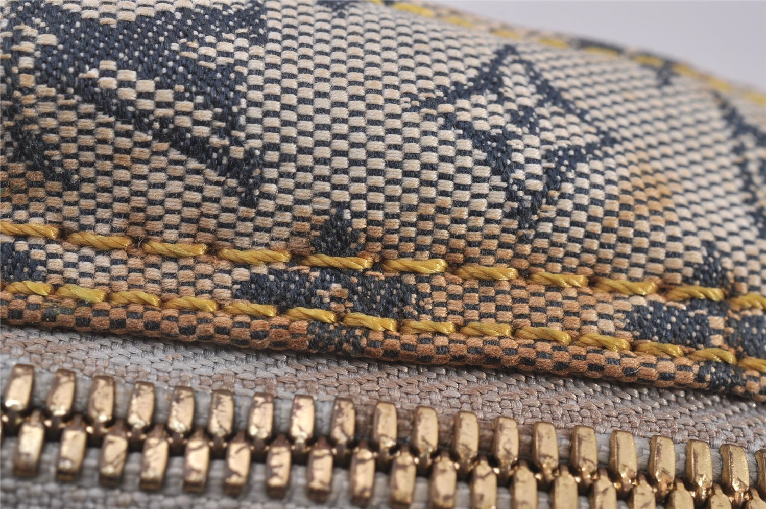 Auth Louis Vuitton Monogram Mini Jeanne GM Shoulder Cross Bag M92000 Blue 4562I