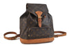 Authentic LOUIS VUITTON Monogram Montsouris MM Backpack M51136 LV 4563C