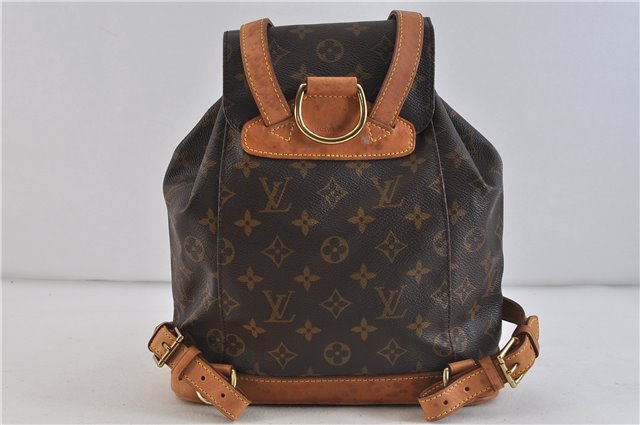 Authentic LOUIS VUITTON Monogram Montsouris MM Backpack M51136 LV 4563C