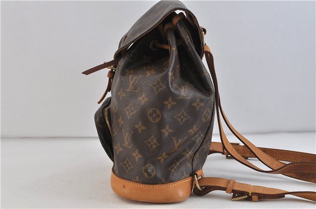 Authentic LOUIS VUITTON Monogram Montsouris MM Backpack M51136 LV 4563C