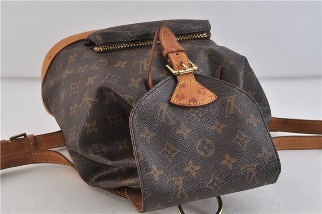 Authentic LOUIS VUITTON Monogram Montsouris MM Backpack M51136 LV 4563C