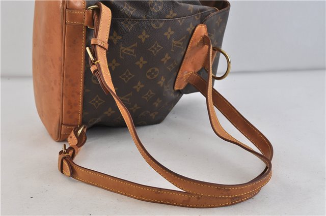 Authentic LOUIS VUITTON Monogram Montsouris MM Backpack M51136 LV 4563C