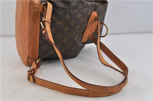 Authentic LOUIS VUITTON Monogram Montsouris MM Backpack M51136 LV 4563C