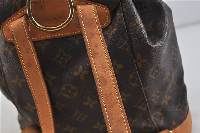 Authentic LOUIS VUITTON Monogram Montsouris MM Backpack M51136 LV 4563C