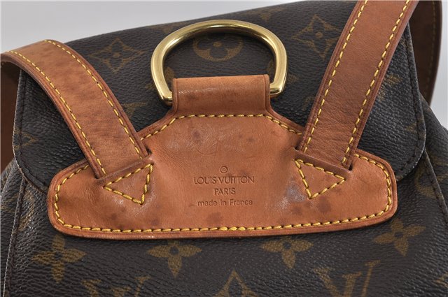 Authentic LOUIS VUITTON Monogram Montsouris MM Backpack M51136 LV 4563C