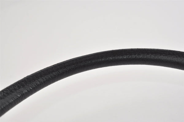 Authentic GUCCI Shoulder Hand Bag Purse GG Canvas Leather 146244 Black 4565I