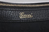 Authentic GUCCI Shoulder Hand Bag Purse GG Canvas Leather 146244 Black 4565I