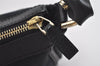Authentic GUCCI Shoulder Hand Bag Purse GG Canvas Leather 146244 Black 4565I