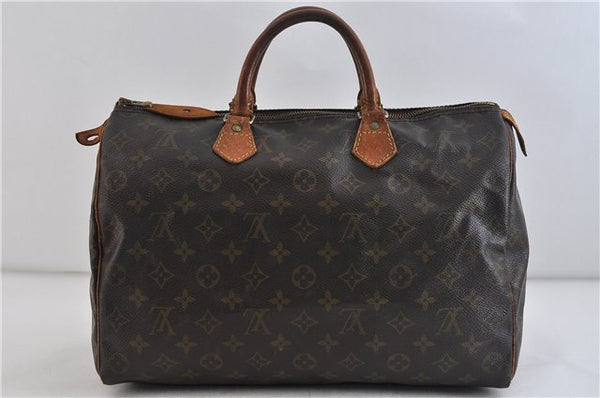 Authentic LOUIS VUITTON Monogram Speedy 35 Hand Bag Purse M41524 LV 4566C