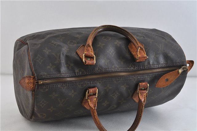 Authentic LOUIS VUITTON Monogram Speedy 35 Hand Bag Purse M41524 LV 4566C