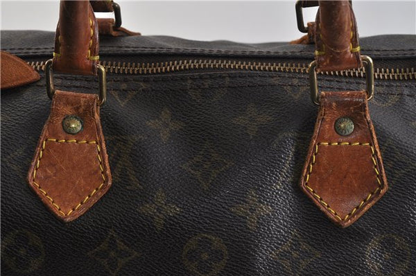 Authentic LOUIS VUITTON Monogram Speedy 35 Hand Bag Purse M41524 LV 4566C