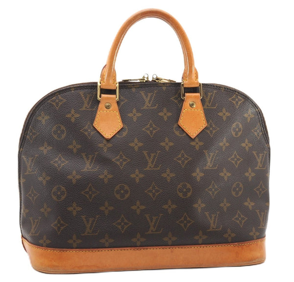 Authentic Louis Vuitton Monogram Alma Hand Bag Purse M51130 LV 4566F