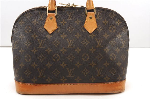 Authentic Louis Vuitton Monogram Alma Hand Bag Purse M51130 LV 4566F